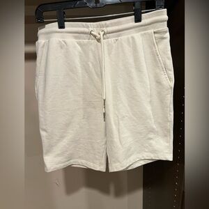 ASOS Cream Athletic Shorts Relaxed Fit